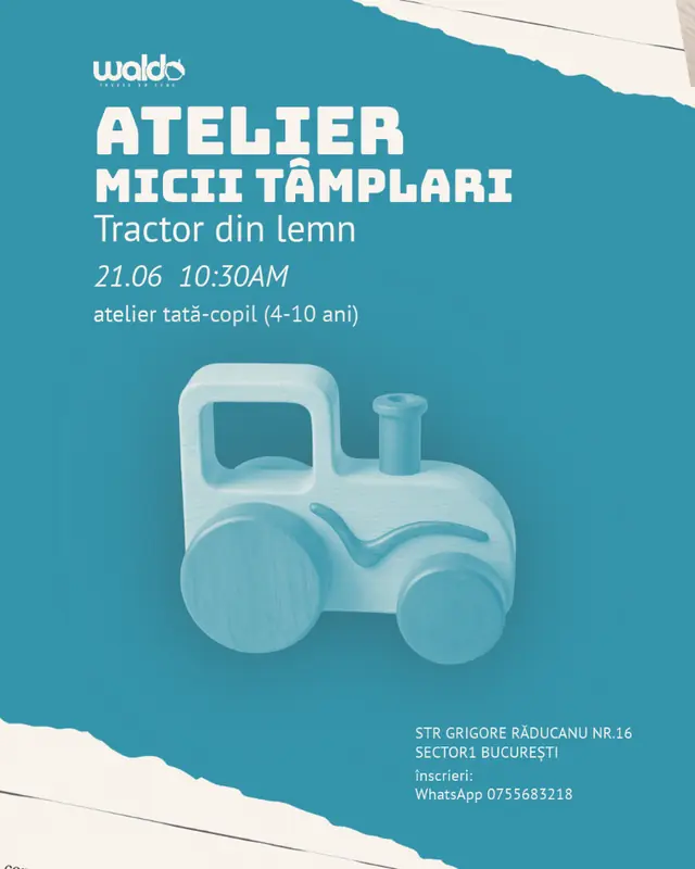 Micii Tâmplari (Tractor din lemn)