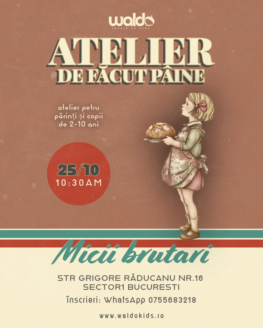 Atelier de făcut pâine (25 Octombrie)