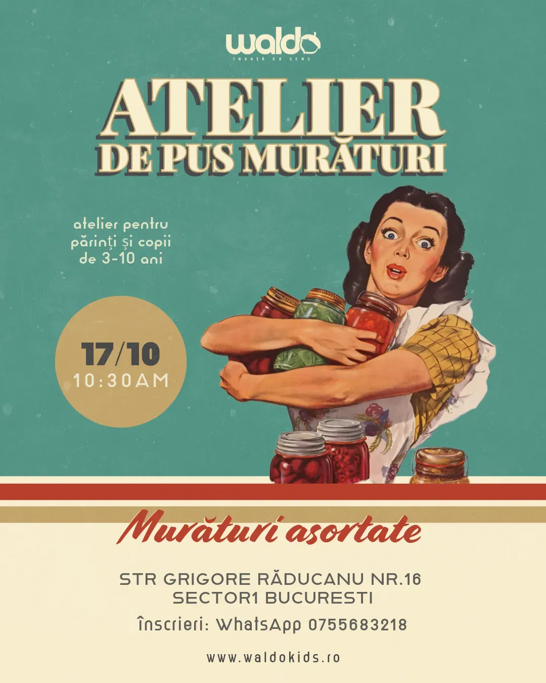 Atelier de pus murături (17 Octombrie)