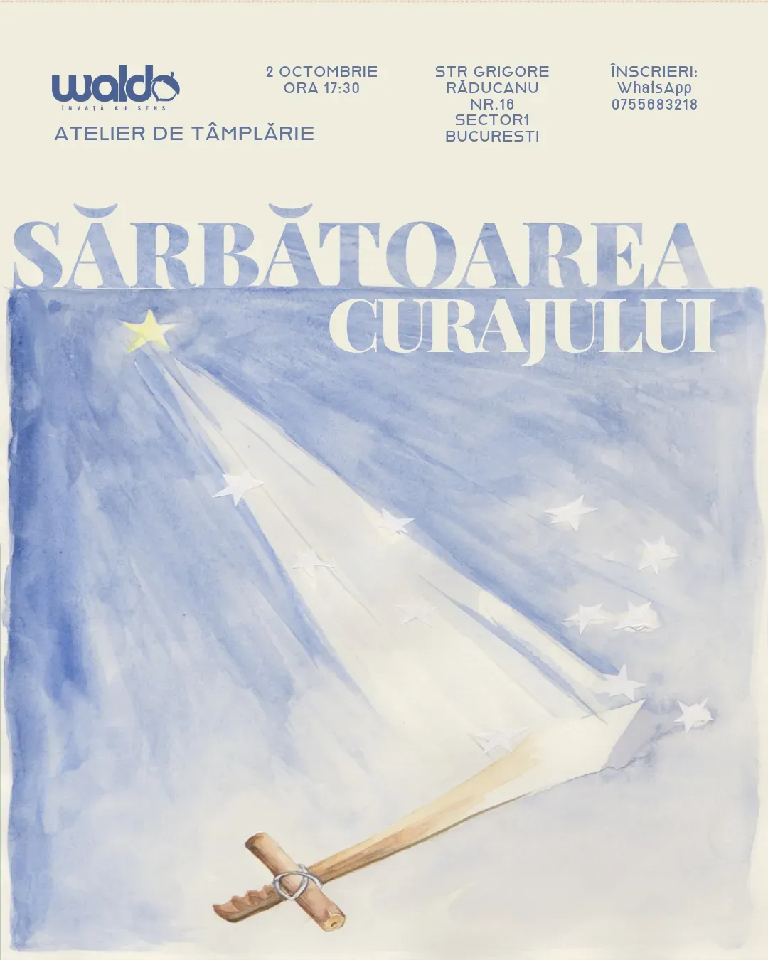 Sărbătoarea Curajului – Atelier de tâmplărie (tată–copil)
